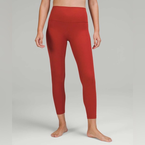 Lululemon Align Ribbed High-Rise Pant 25"
Cayenne red orange fall autumn - Picture 3 of 12